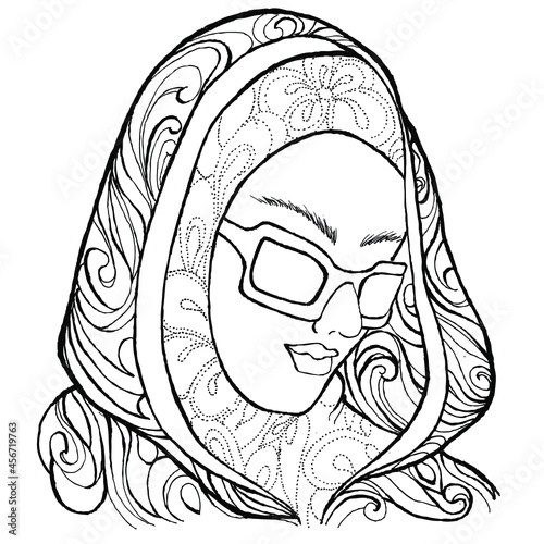 women wearing batik cloth headscarves from Indonesia