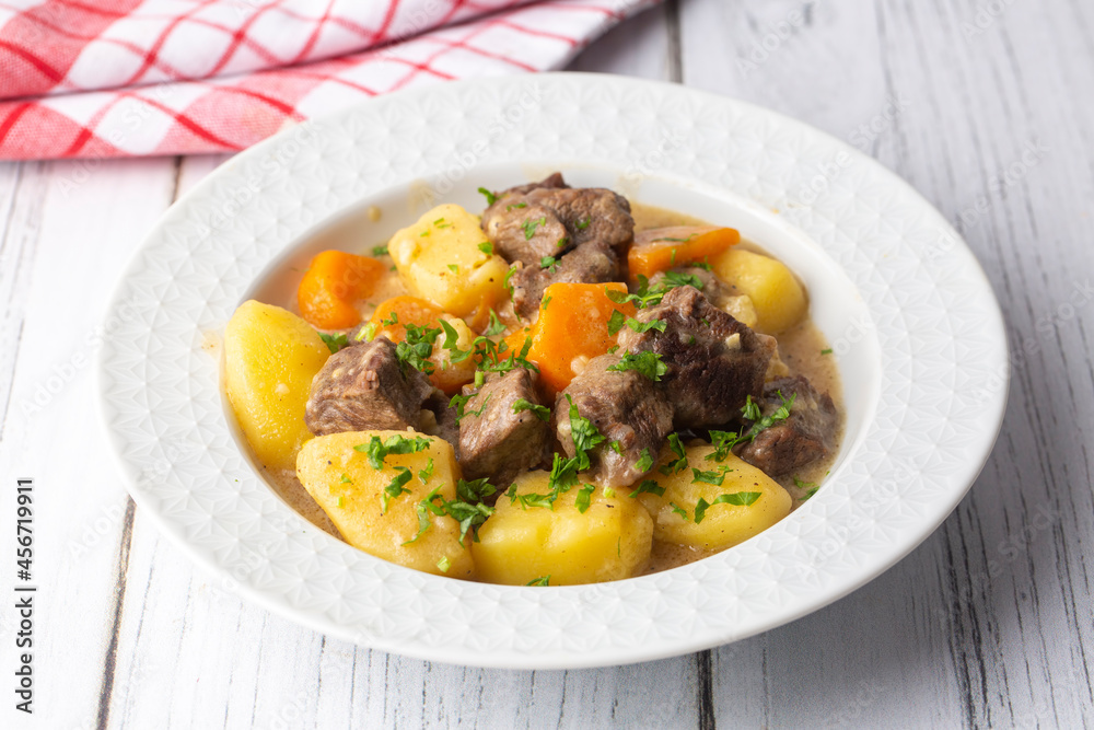 Turkish Kuzu Haslama - Lamb Stew with Potatoes and Carrot Turkish Kuzu Haslama - Lamb Stew with Potatoes and Carrot