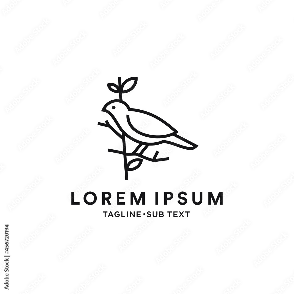 Outlined birds simple vector suitable for logo and illustration Outlined birds simple vector suitable for logo and illustration