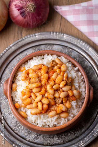 Turkish foods; dried bean, ...