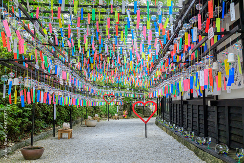三井寺の風鈴祭り　福岡県田川市　Wind chime festival at Mitsui Temple Fukuoka-ken Tagawa city © M・H