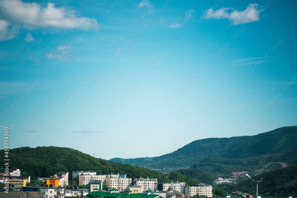 panorama of the city Petropavlovsk-Kamchatsky