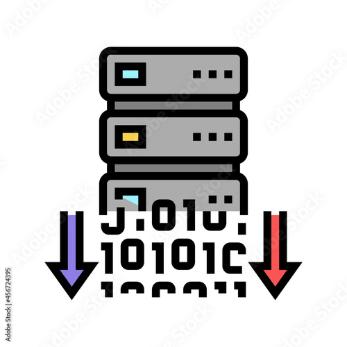 data security color icon vector. data security sign. isolated symbol illustration
