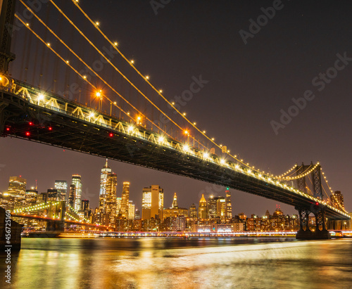 Fototapeta Naklejka Na Ścianę i Meble -  ニューヨーク　マンハッタン・ブリッジとマンハッタン