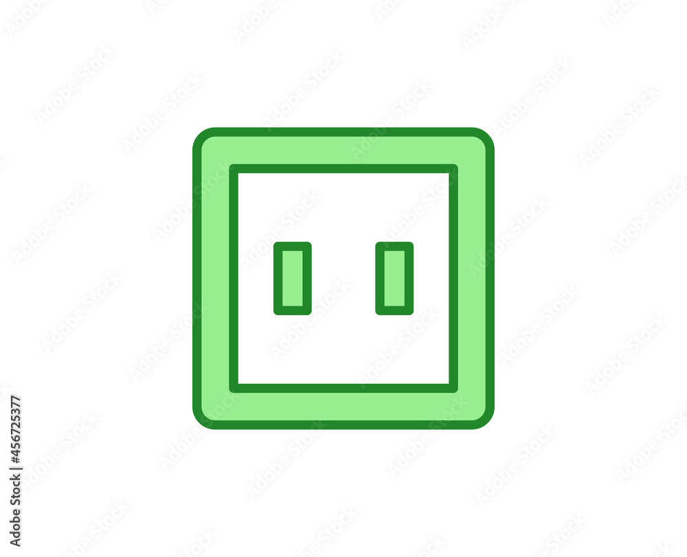 Line Power socket icon isolated on white background. Outline symbol for website design, mobile application, ui. Electronics pictogram. Vector illustration, editorial stroсk. Line Power socket icon isolated on white background. Outline symbol for website design, mobile application, ui. Electronics pictogram. Vector illustration, editorial stroсk.