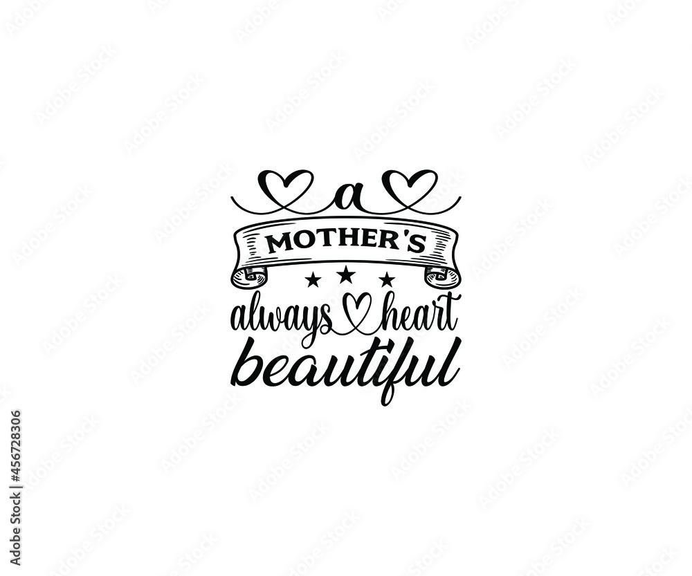 Fototapeta premium A mother's always heart beautiful