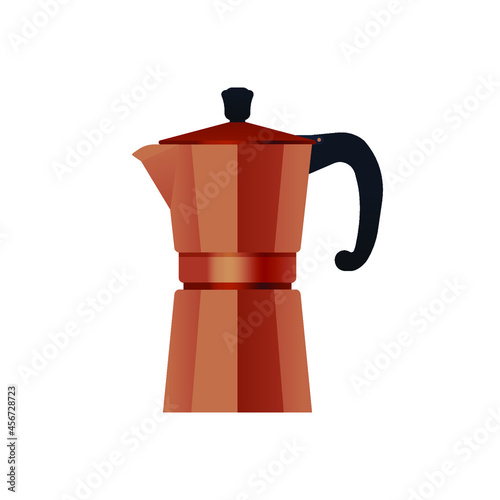 Alternative Coffee Brewing Methods Concept. Coffee Maker. French Press.
