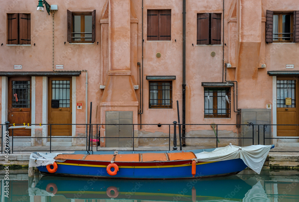 Cityscape of Venice old buildings.