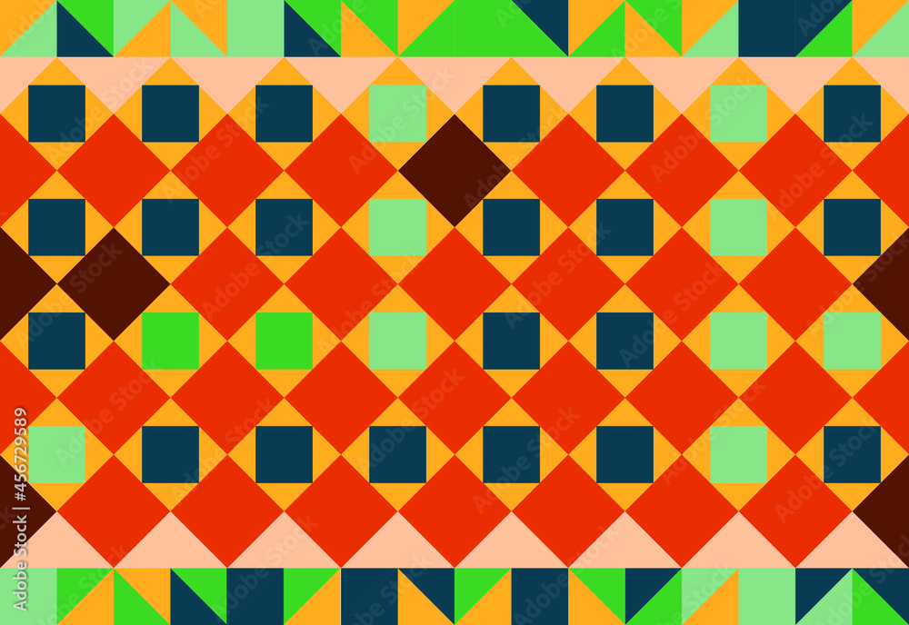 Seamless Vector Pattern. Background Texture in Geometric Tile Ornamental Style. Modern Abstract Design for Packaging, Print for Clothes, Fabric. Seamless Vector Pattern. Background Texture in Geometric Tile Ornamental Style. Modern Abstract Design for Packaging, Print for Clothes, Fabric.