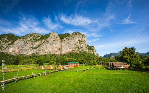 Obraz na plátně The village of farmers in Khon Kaen province,Thailand.