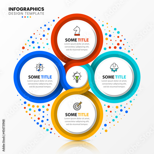 Infographic design template. Creative concept with 4 steps