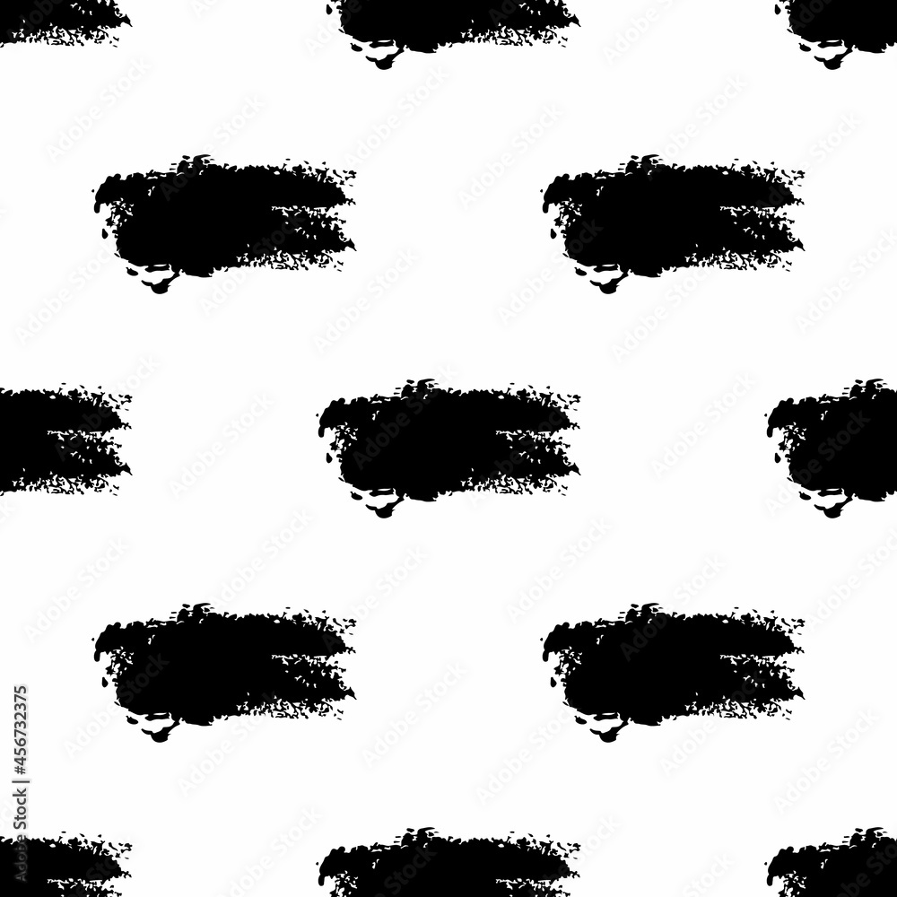 Vector Brush Seamless Pattern Grange Minimalist Geometric Design in Black Color. Modern Grung Collage Background for kids fabric and textile Vector Brush Seamless Pattern Grange Minimalist Geometric Design in Black Color. Modern Grung Collage Background for kids fabric and textile