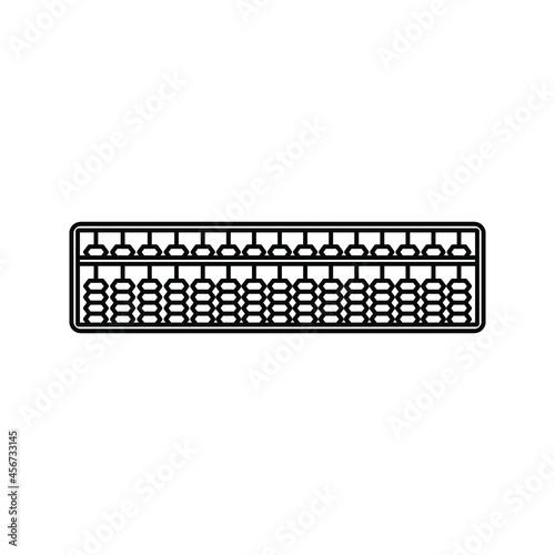 abacus icon. education and school element. mathematics sign. vector illustration