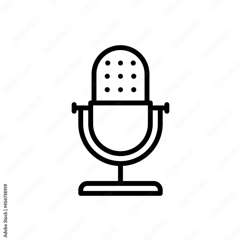 Microphone icon vector. Mic illustration sign. Karaoke symbol. Microphone icon vector. Mic illustration sign. Karaoke symbol.