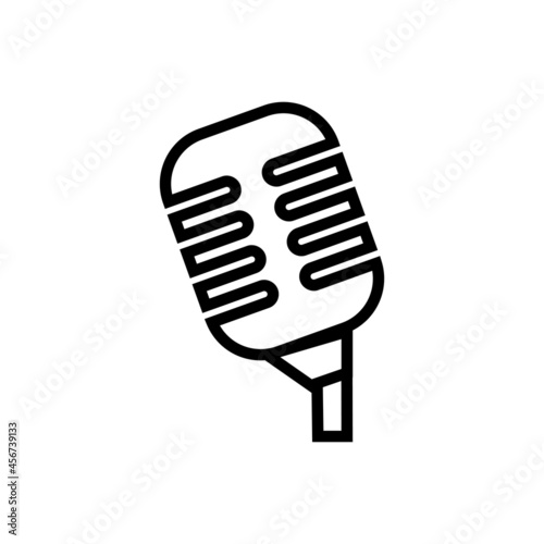 Microphone icon vector. Mic illustration sign. Karaoke symbol.