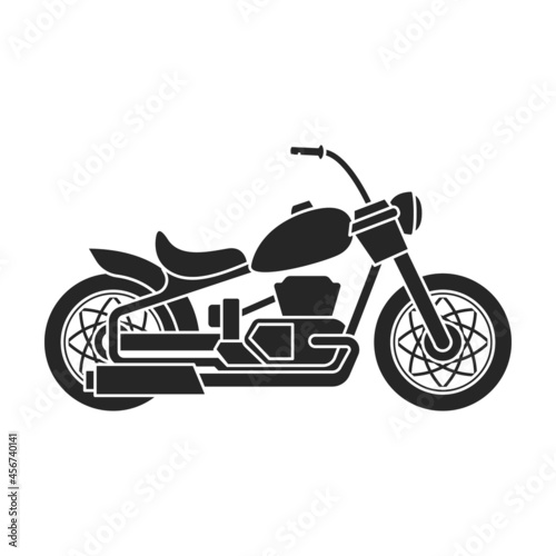 Motorcycle vector icon.Black vector icon isolated on white background motorcycle.
