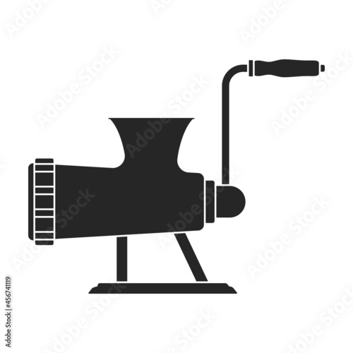 Grinder meat vector icon.Black vector icon isolated on white background grinder meat.
