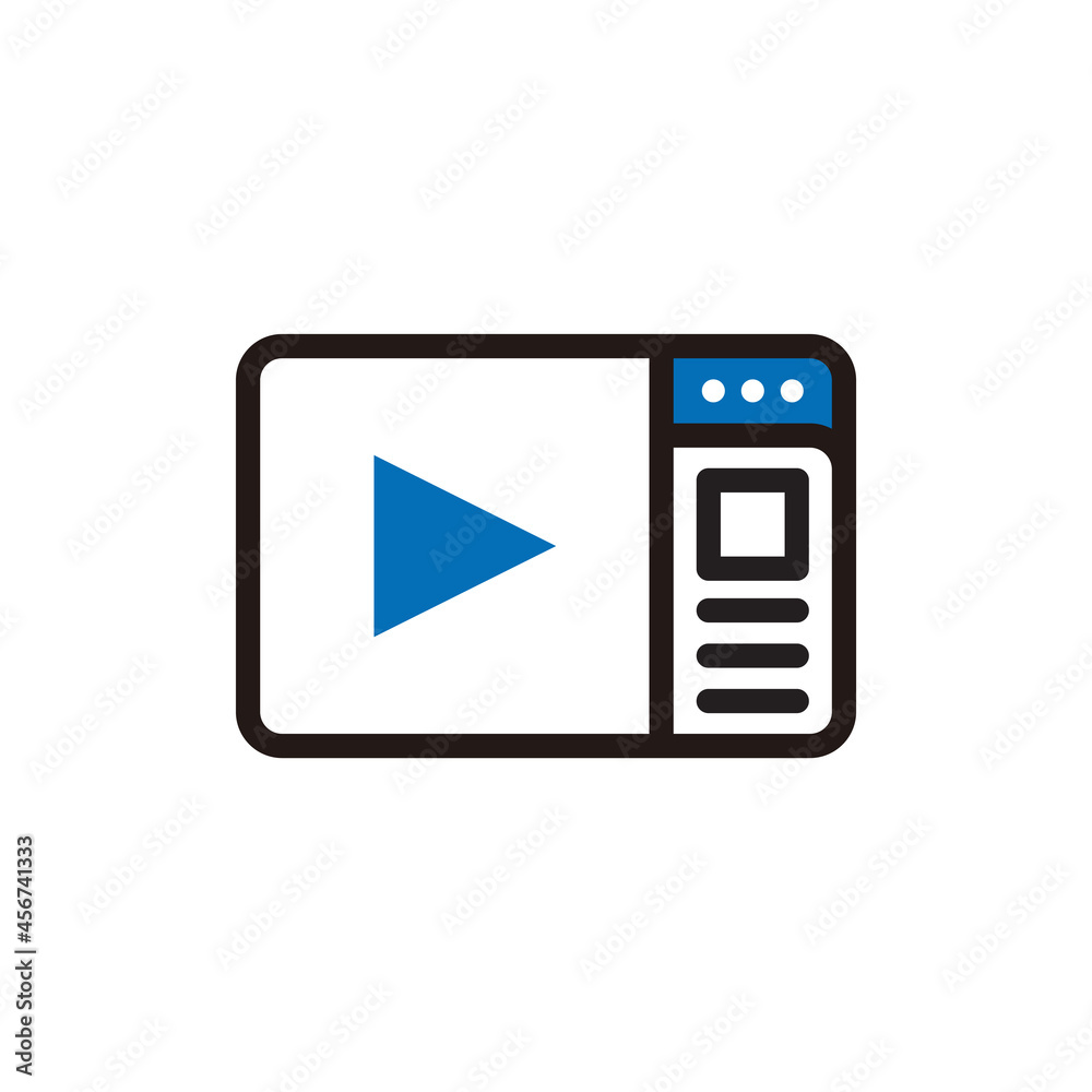 video tutorial icon vector illustration video tutorial icon vector illustration