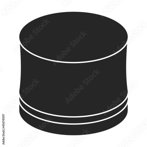 Cap bottle vector icon.Black vector icon isolated on white background cap bottle.