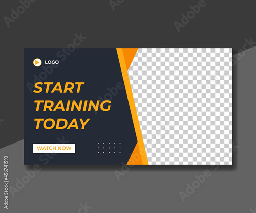 Youtub thumbnail or web banner template