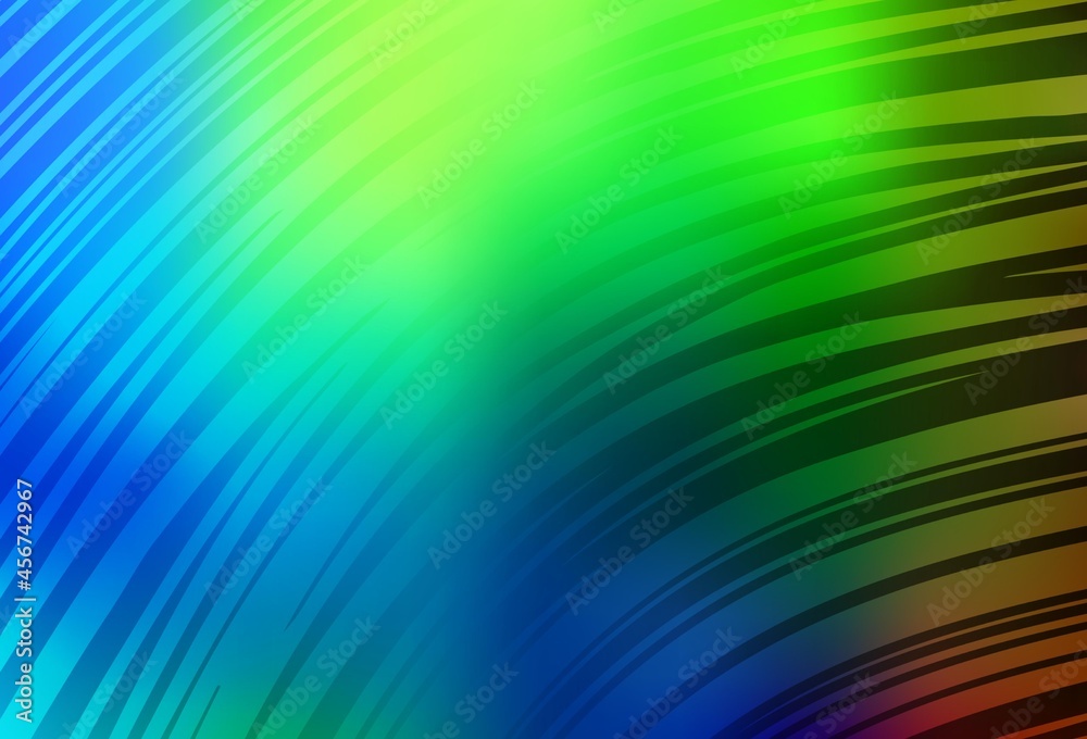 Obraz premium Dark Multicolor vector blurred shine abstract background.