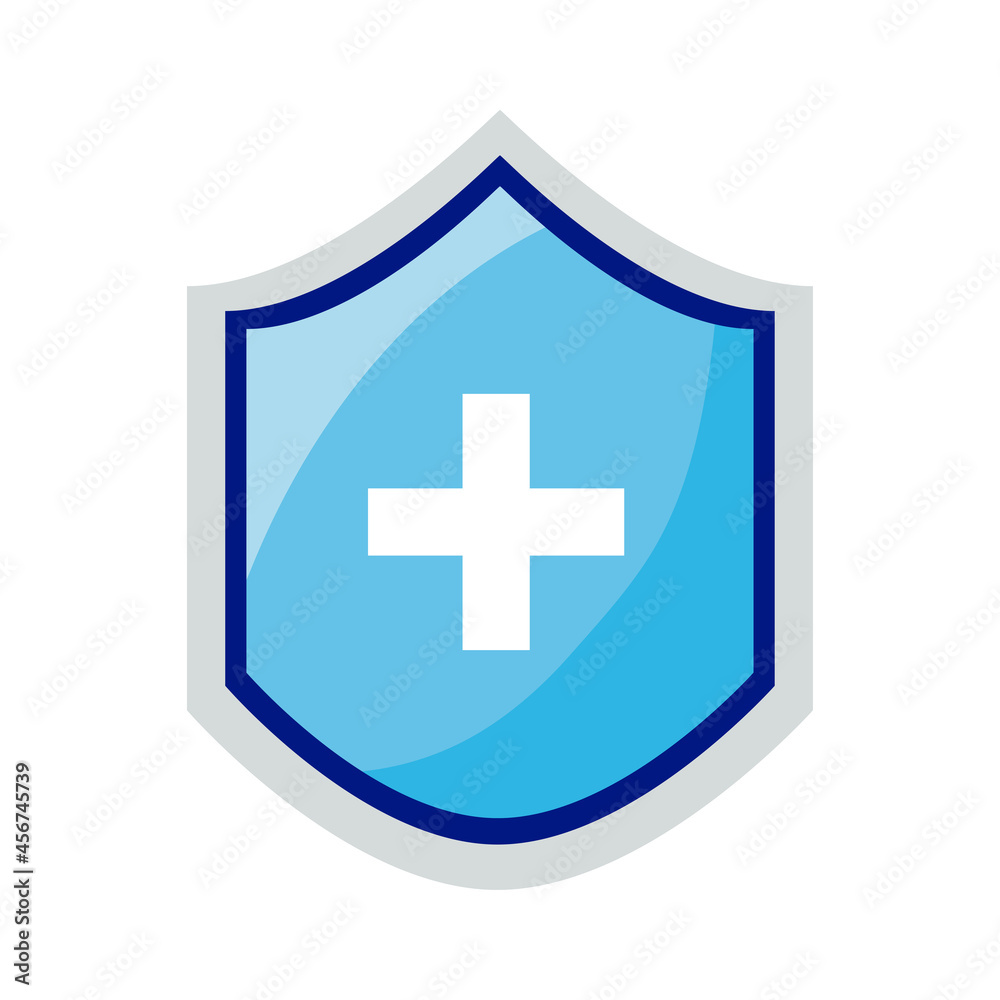 Obraz premium shield with medical cross
