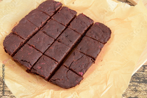 Purple sweet potato chocolate brownies