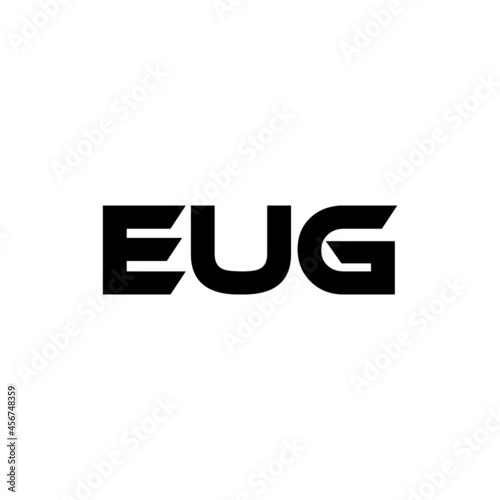 EUG letter logo design with white background in illustrator, vector logo modern alphabet font overlap style. calligraphy designs for logo, Poster, Invitation, etc.