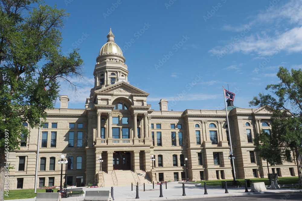 This is the capitol building in Cheyenne, Wyoming. Wyoming has the fewest people of all the states.