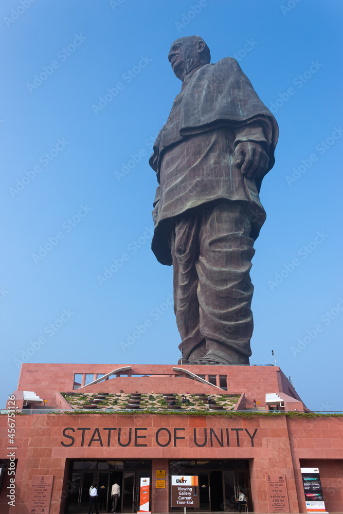 KEVADIYA, INDIA Sep 04, 2021 worlds Tallest statue of Sardar Vallabh