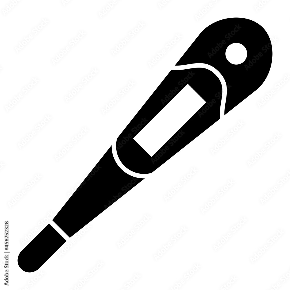 Vector Thermometer Glyph Icon Design Vector Thermometer Glyph Icon Design