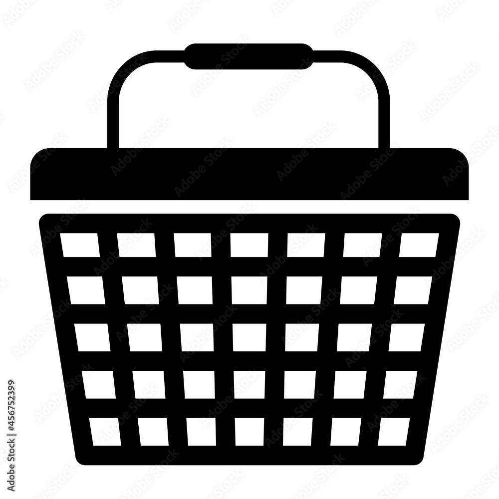 Vector Basket Glyph Icon Design Vector Basket Glyph Icon Design