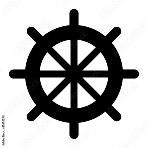 Vector Helm Glyph Icon Design