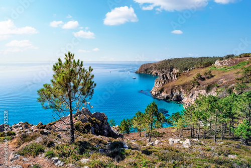 Crozon peninsula in Brittany, France photo