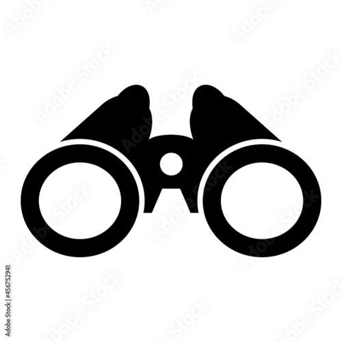 Vector Binoculars Glyph Icon Design
