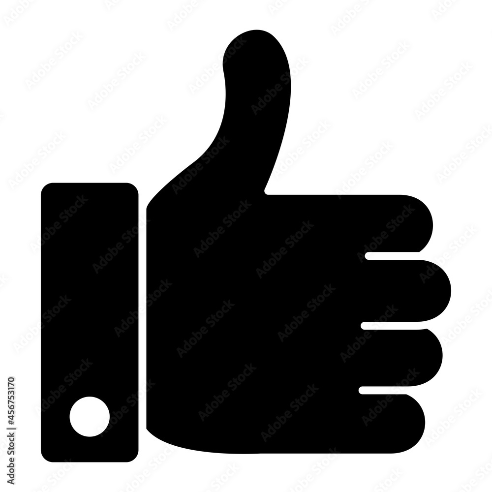 Vector Like Glyph Icon Design Vector Like Glyph Icon Design