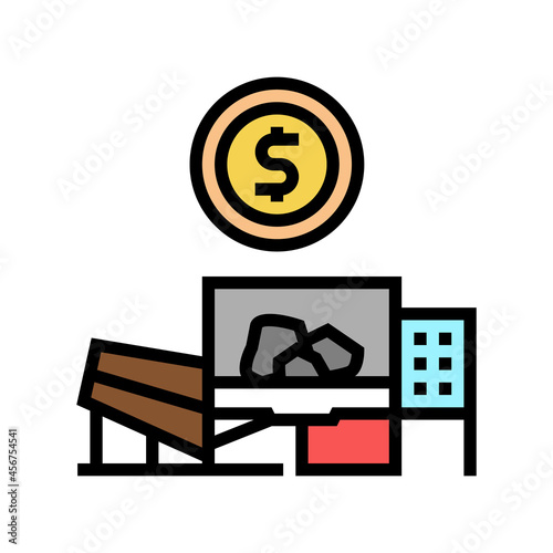 plant and equipment sales color icon vector. plant and equipment sales sign. isolated symbol illustration