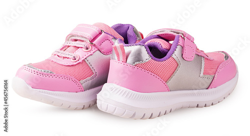 Baby pink sneakers