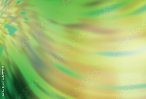 Light Green  Yellow vector blurred shine abstract texture.