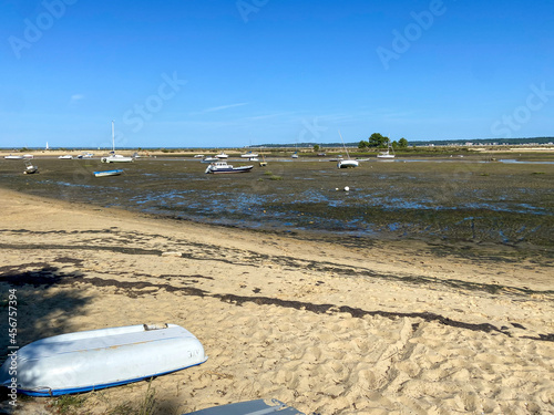 Marina du Cap Ferret à marée basse, Gironde © Atlantis