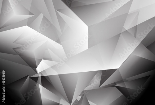 Light Gray vector backdrop with lines, triangles.