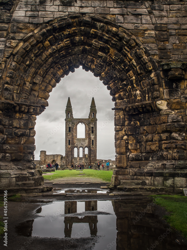 ruins of St. Andrews church in Scotland
