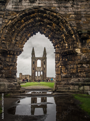 ruins of St. Andrews church in Scotland