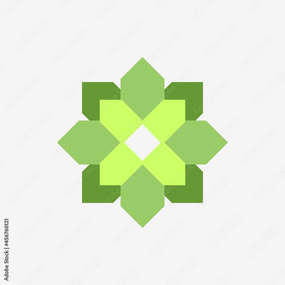 Green house logo.Abstract Pattern,design template
