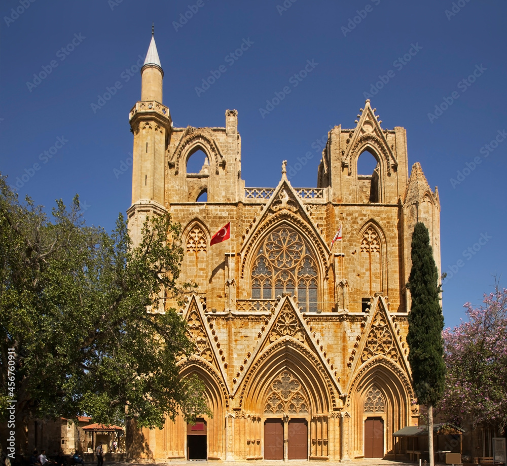 Lala Mustafa Pasha Mosque - Cathedral of Saint Nicholas in Famagusta. Cyprus