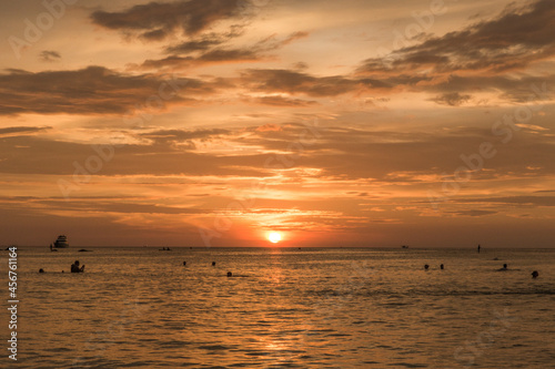 sunset on the beach © Romn