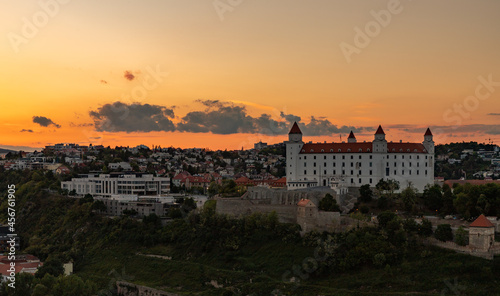 Bratislava Castle at Sunset