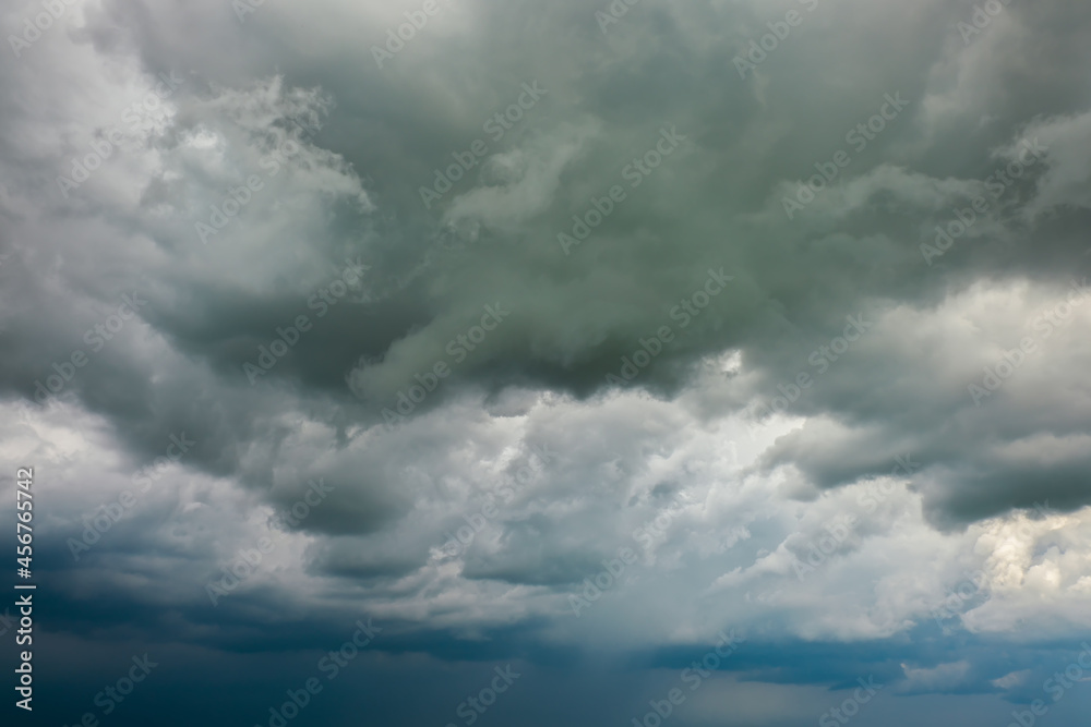 Dark sky full of clouds before the rain