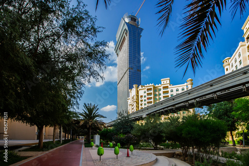 Palm island apartments, Ittehad park and mono rail track ,Palm jumeirah