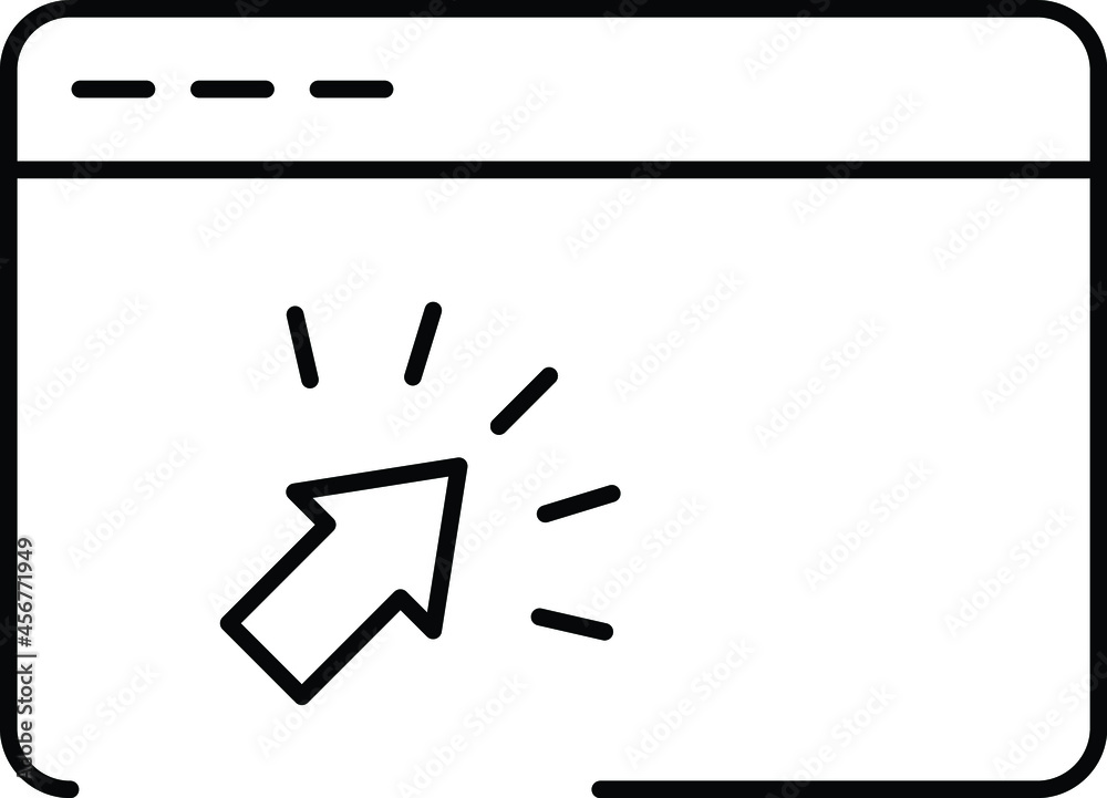 Browser Click Isolated Vector icon which can easily modify or edit
Browser Click Isolated Vector icon which can easily modify or edit